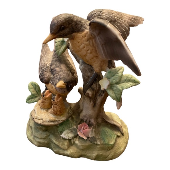 Porcelain Bird Family by Norleans - Picture 2 of 6